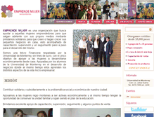 Tablet Screenshot of emprendemujer.org